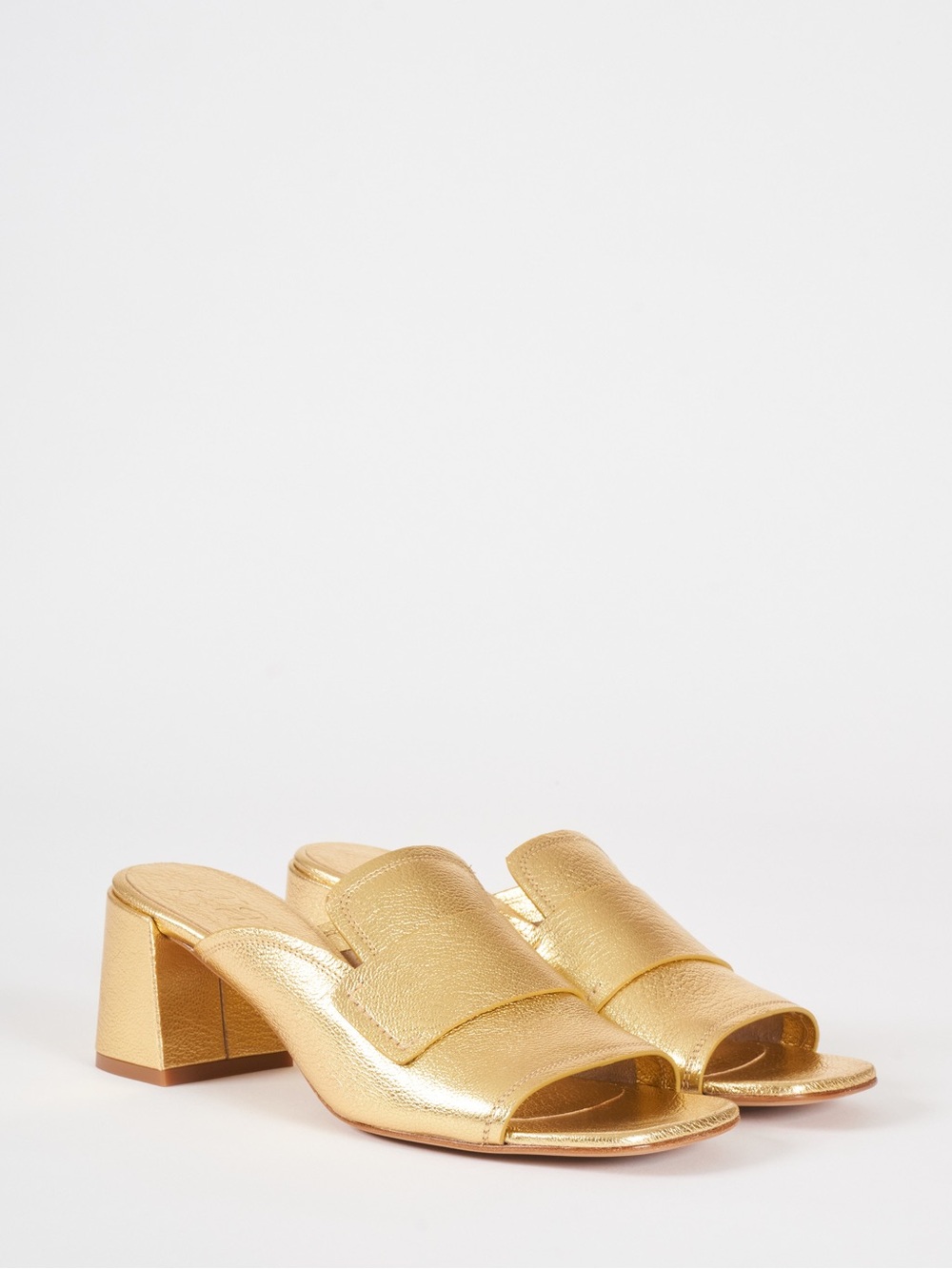 Pedro Garcia Unike Slide Sandal Size 8.5 (39) Color Gold